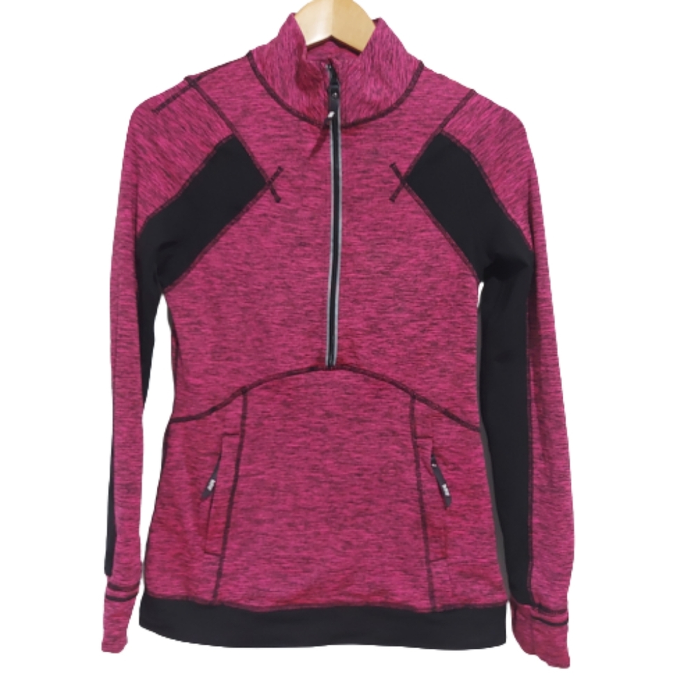Marc New York Pink And Black Full Zip Active Jacket